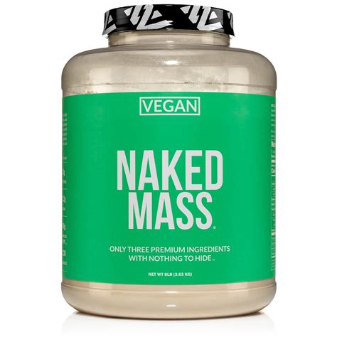 Vegan Weight Gainer Supplement Naked Vegan Mass 8lb Naked Nutrition