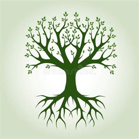 Green Tree Roots Stock Illustrations 9392 Green Tree Roots Stock
