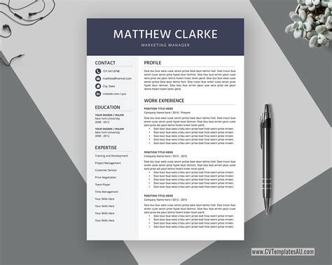 Download our best free resume templates in word here. Clean CV Template for Microsoft Word, Cover Letter ...