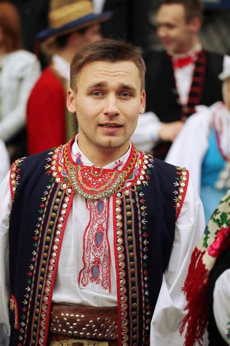 Regional Costume Of Lachy Sądeckie Poland Polish Folk Costumes Polskie Stroje Ludowe