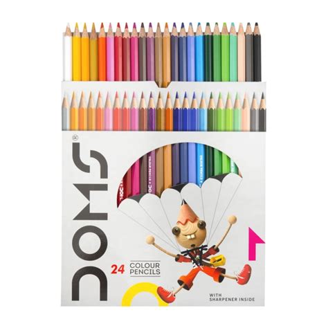 Buy Doms Long Colour Pencils 24 Shades Online