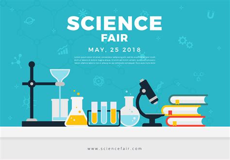 Science Fair Poster Banner 202123 Vector Art At Vecteezy