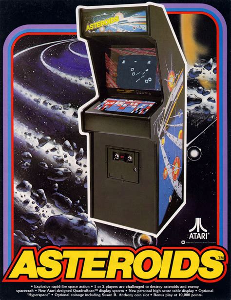 Flyers And Marketing Material For Asteroids The Classic Arcade Game