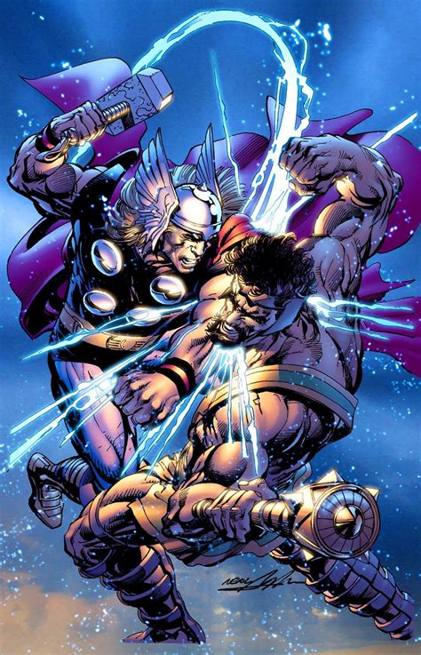 Thor Vs Hercules By Neal Adams Marvel Comics Art Marvel Marvel
