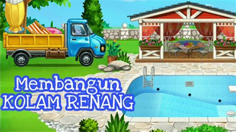 Kolam renang lomba adalah suatu konstruksi yang dibangun untuk keperluan olahraga renang, yang sesuai standar minimum yang terdapat pada peraturan rekomendasi untuk perencanaan kolam renang lomba dapat diambil parameter parameter lapisan tanah sampai sekitar kedalaman 6.00 m. Membangun kolam renang | game edukasi anak - YouTube
