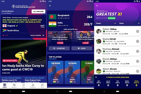 Icc Cricket World Cup 2019 A Look At The Best Android And Ios Apps For