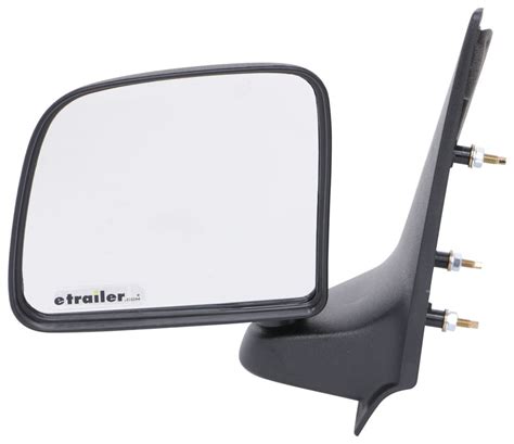 K Source Replacement Side Mirror Manual Black Driver Side K