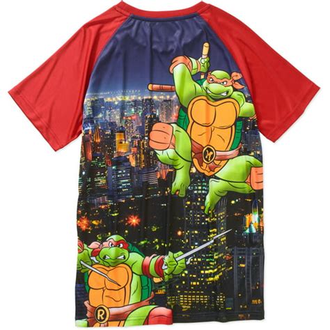 Teenage Mutant Ninja Turtles Sublimated Big Mens Raglan Graphic Tee