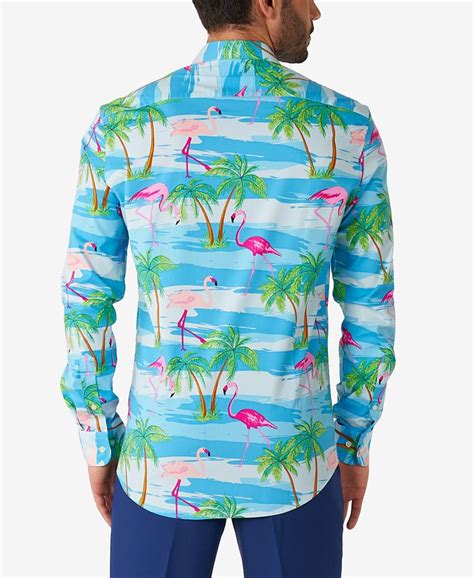 Opposuits Mens Flaminguy Tropical Flamingo Dress Shirt Macys