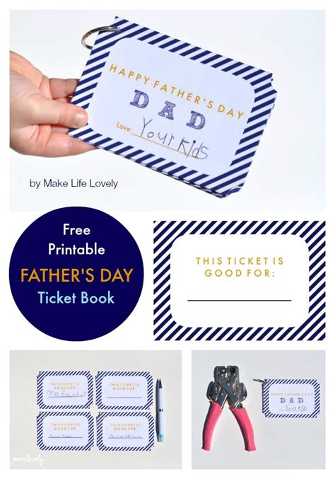 Free Printable Fathers Day Coupon Book Make Life Lovely