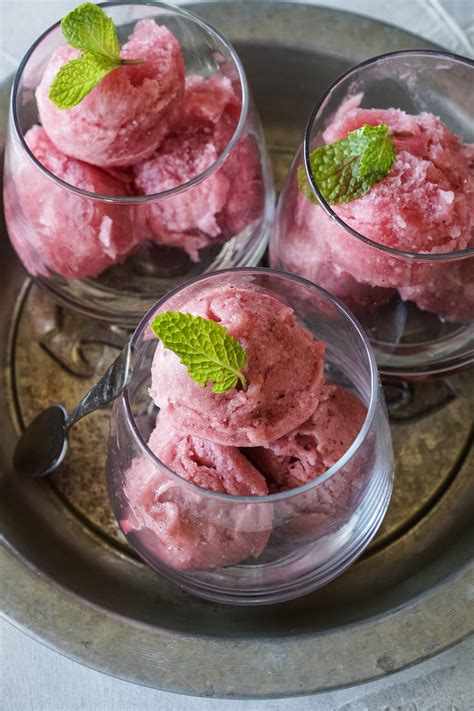 Fruity Grape Juice Sorbet Tomatoes