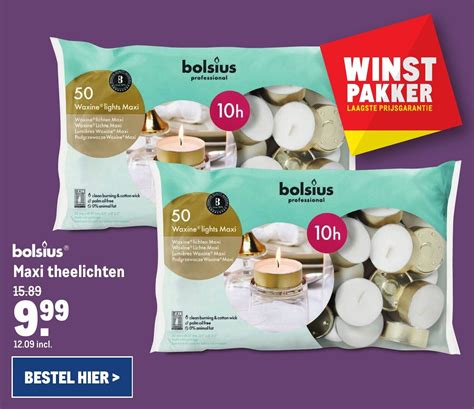 Bolsius Maxi Theelichten Aanbieding Bij Makro