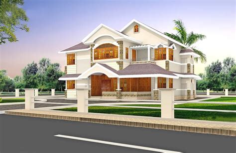 A group of red doors spotted here. 2900 Square Feet Refined villa design