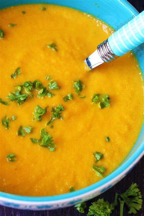 Carrot Ginger Soup Made Easy And Creamy Foxy Folksy