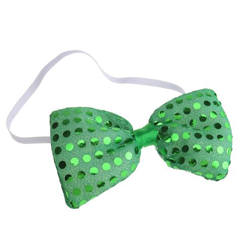 light up bow ties led flashing blinking sequin hair bows wedding party green £7 16 picclick uk