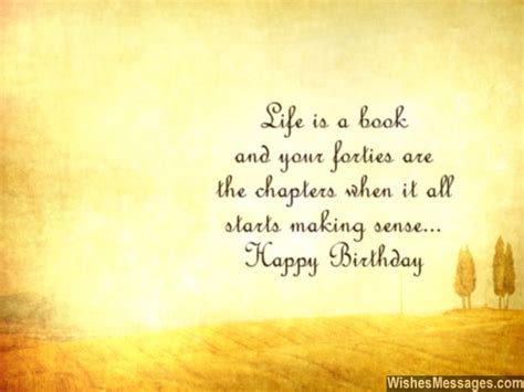 There are 2065 40th birthday quotes for sale on etsy, and they cost $9.23 on average. 40th Birthday Wishes: Quotes and Messages - WishesMessages.com