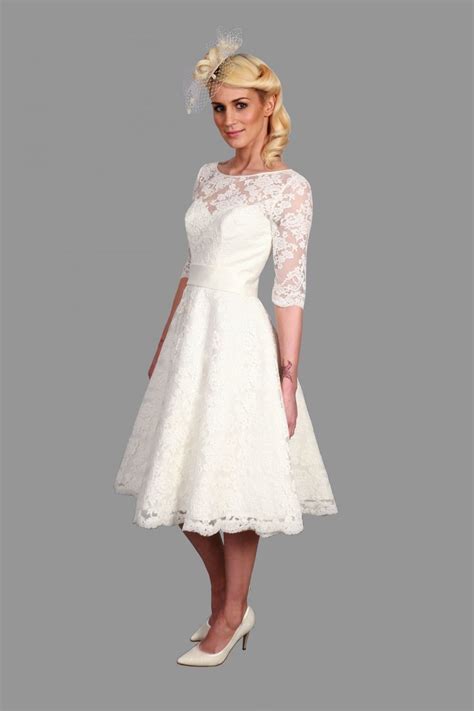 Mid Length Lace Wedding Dress Wedding Dresses For The Mature Bride