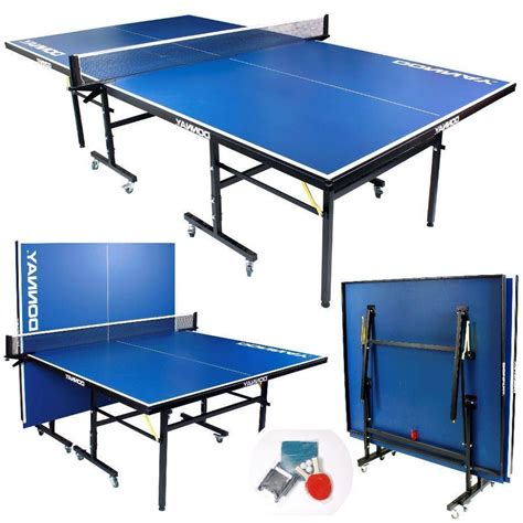 Table tennis table light modal without wheels, international standard size 2740 x 1525 x 760mm. Folding Table Tennis Table Full Size Blue Indoor Outdoor ...