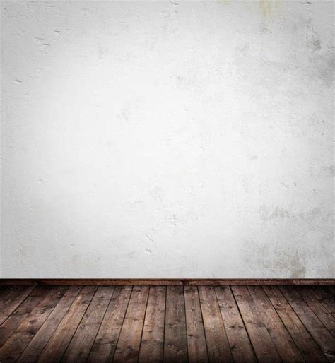 5x7ft Solid White Wall Photography Backdrop Dark Brown Texture Wooden