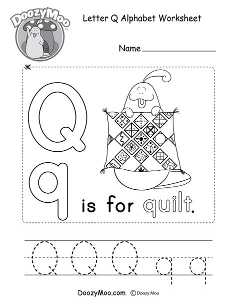 Tracing Page Of The Letter Q Worksheets Dot To Dot Name Tracing Website