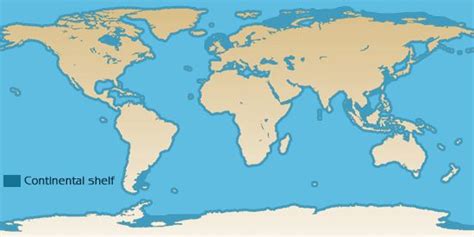 Continental Shelf World Map Continental Shelf Fun Facts Facts