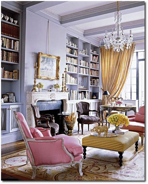 French Style Showcase Of Interior Design Home Library Design