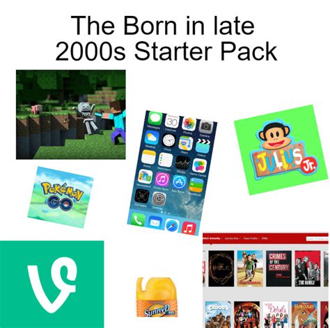 The Born In Late 2000s Starter Pack Rstarterpacks