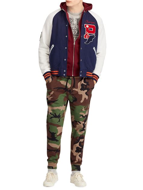 Polo ralph lauren closeout men's clothing & shoes at macy's come in all styles and sizes. Polo Ralph Lauren Cotton Classic Varsity Bomber Jacket in ...