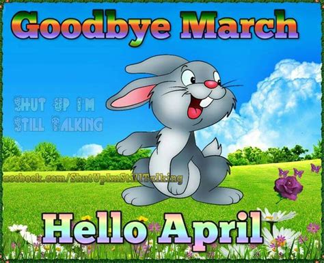Goodbye March Hello April Spring Quote Pictures Photos