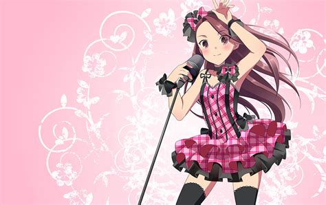 Idolmaster Cute Microphone Anime Minase Iori Hd Wallpaper Peakpx