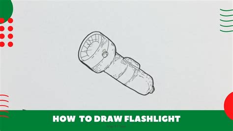 How To Draw Flashlight Easy Youtube