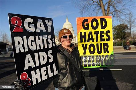 Anti Gay Protest Photos And Premium High Res Pictures Getty Images
