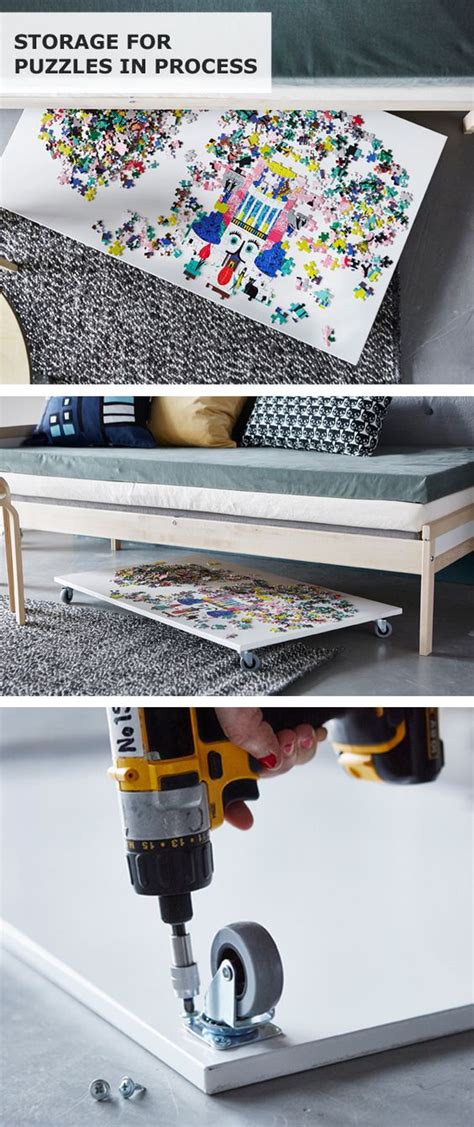 Dedicated puzzlers don't like the idea of spending endless hours making a puzzle only to break it up without anyone else seeing it. With this quick and easy IKEA puzzle storage idea that ...