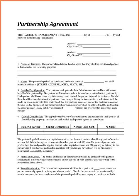 agreement letter template   parties