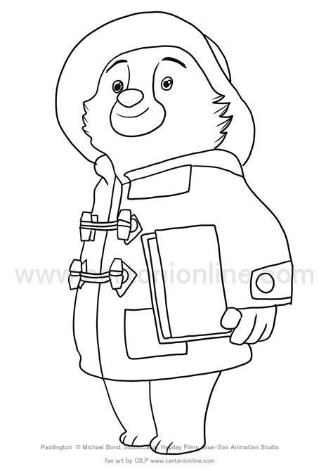 Desenho De Paddington De As Aventuras De Paddington Para Colorir