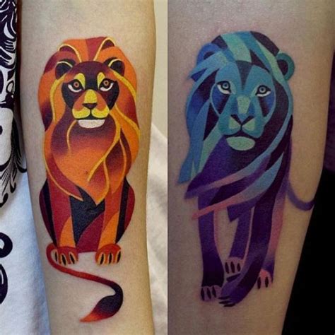 Awesome Lion Tattoos 14 Amazing Colorful Lion Tattoo Design Pictures