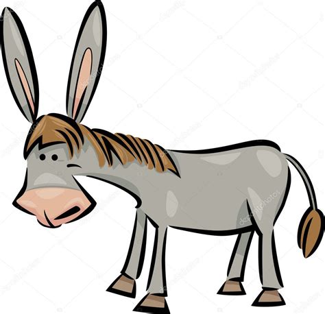 Cartoon Illustration Of Donkey — Stock Vector © Izakowski 11444952