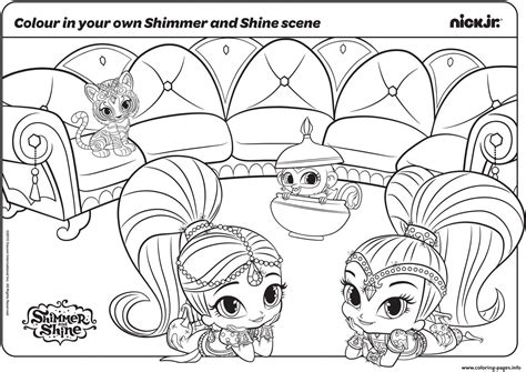 New Shimmer And Shine Coloring Pages Printable