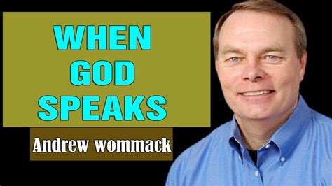 Andrew Wommack 2022 When God Speaks Youtube