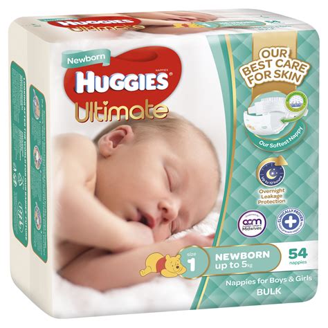 Buy Huggies Ultimate Nappies Bulk Newborn At Mighty Ape Australia