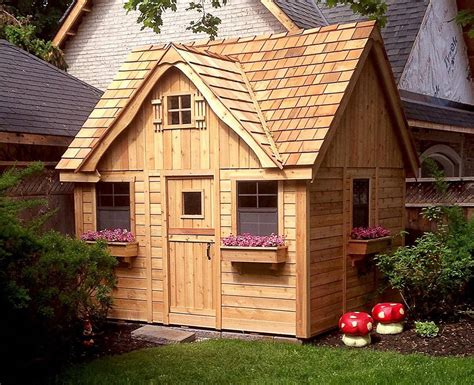 Cedar Playhouse With Loft 9x9 Outdoor Living Today Play Houses