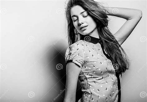 Young Sensual Model Girl Pose In Studio Stock Photo Image Of