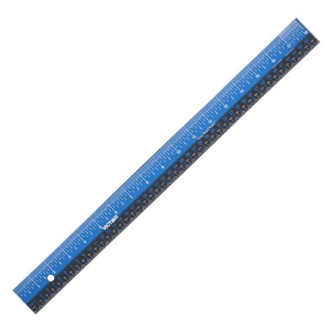 Easy Read™ 18 Inch Blue Stainless Steel Ruler Victor Tech