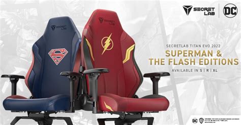 The Secretlab X Dc Superman And Flash Editions Are Now Available