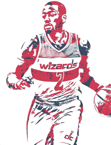 John Wall Washington Wizards Pixel Art 30 Poster Canvas Wall Art