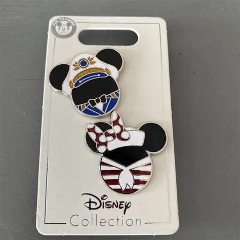 Mickey And Minnie Icons Dcl Disney Cruise Line 2 Pin Set Disney Parks