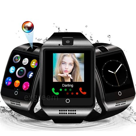 Q18 Bluetooth Smartwatch With Camera Touchscreen Woman Watch Unlocked