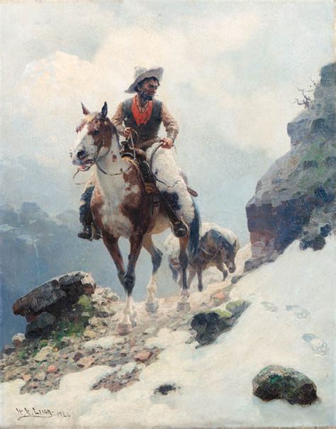 Things of beauty i like to see. William Robinson Leigh (1866-1955) , The Bear Tracker ...