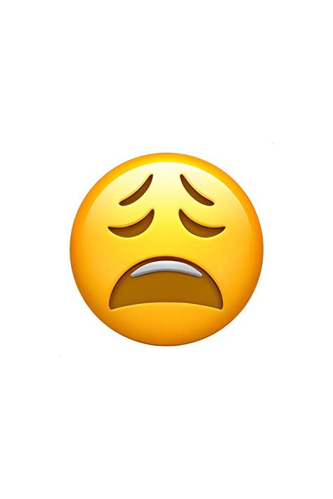 😩 Weary Face Emoji Ios Emoji Emoji Drawing Apple Emojis