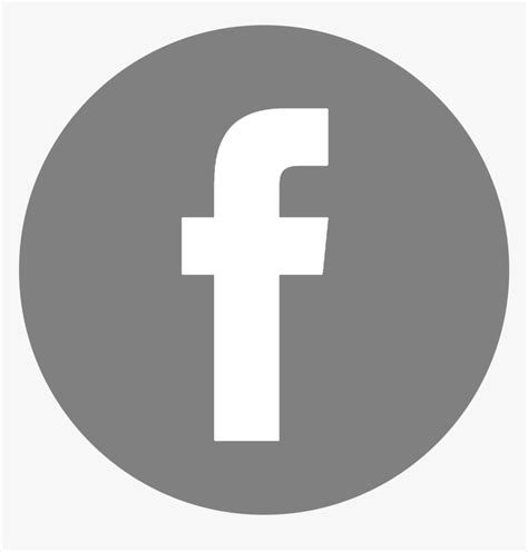 Facebook Icon Png Facebook Icon Vector Gray Transparent Png Kindpng